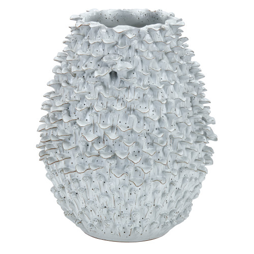 Hand Made White Ceramic Coral Vase V174XL