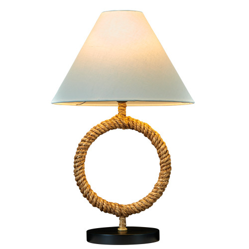 Manila Rope Ring Table Lamp – 22" L401