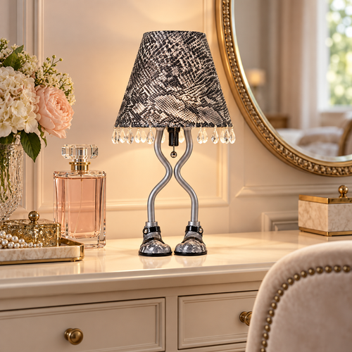 Eve Lamp – Snake Skin Print Designer Table Lamp