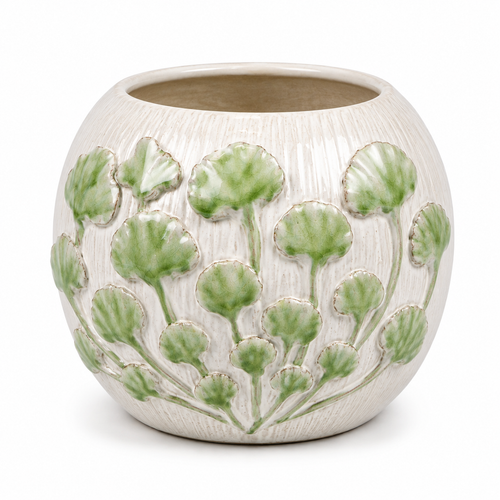 Copy of Copy of Handmade Thai Green Botanical Ceramic Vase – 4.75"