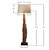 Rustic Driftwood Floor Lamp FL603