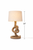 Nautical Knotted rope table lamp L128S shown with 22-inch overall height measurement.