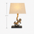 Anchor rope table lamp L138 shown with 22-inch overall height measurement.