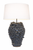 Handmade Thai Blue Sea Anemone Ceramic Table Lamp – 36" Tall
