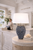 Handmade Thai Blue Sea Anemone Ceramic Table Lamp – 36" Tall