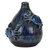Handcrafted deep ocean blue sea crab ceramic vase made in Thailand