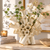 Handmade White Ceramic Ocean Bloom Vase – Sculptural Coastal Accent Vase