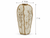 Handmade Thai White Moss ceramic vase measuring 4 inches wide by 7 inches high