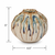 Handmade Thai Sand Dollar Ceramic Vase – Indigo Blue & Cream, 5"