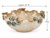 Large ceramic bowl measurement image showing approximately 19 inch width and 6 inch depth