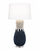 Handmade Thai Blue & White Pineapple Ceramic Table Lamp – 36"