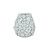 White Bouquet De Fleurs ceramic vase on a clean white background showing sculpted floral relief detail