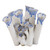 Sea Coral Blue and White Ceramic Vase.