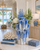 Sea Coral Blue and White Large Ceramic Vase
