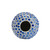 Blue & White Button Flower Vase V240L