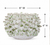 Handmade White & Green Oyster Mushroom Ceramic Vase – 6"