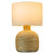 White Abaca Twisted Fiber Table Lamp L150