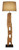 Rustic Teak Farm Post Floor Lamp FL604