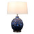 Handmade Thai Luna Blue Sea Anemone Ceramic Table Lamp – 25"