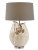 Handmade Thai White Ceramic Crab Table Lamp – 26"