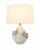 Handmade Thai Cream & Indigo Blue Ceramic Sea Crab Table Lamp – 21"