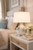 Handmade Thai Cream & Indigo Blue Ceramic Sea Crab Table Lamp – 21"