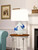 Handmade Thai Blue & White Ceramic Sea Crab Table Lamp – 21"