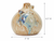 Cream & Ocean Blue Sea Turtle Ceramic Vase – Small