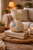 Cream & Ocean Blue Sea Turtle Ceramic Vase – Small