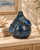 Handcrafted Sea Crab Ceramic Vase – Deep Ocean Blue