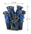 Indigo Blue Sculptural Tube Coral Ceramic Vase