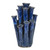 Royal Blue Coral Flower Ceramic Vase
