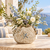 Handcrafted Sea Life Ceramic Vase – Cream & Soft Blue