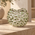 Handmade Thai White Barnacle Ceramic Vase