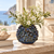 Handmade Thai Navy Blue Barnacle Ceramic Vase – Small