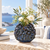 Handmade Thai Navy Blue Barnacle Ceramic Vase – Small