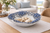 Handmade Thai Blue & White Barnacle Ceramic Bowl