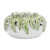 Handmade Thai Tidepool Coral ceramic vase in ivory and moss green with sculptural sea-inspired texture