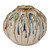Handmade Thai Sand Dollar Ceramic Vase – Indigo Blue & Cream, 5"