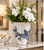 Large Handmade Blue & White Octopus Ceramic Vase
