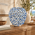 Mushroom Tidal Canopy Undersea Ceramic Vase – Blue & White