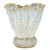 Two-Tone Multi-Glazed Scalloped Ceramic Vase – XL