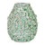 Handmade Thai Green Floral Ceramic Vase – 12" Tall
