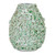Handmade Thai Green Floral Ceramic Vase – 12" Tall