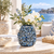Bouquet De Fleurs Deep Blue Ceramic Vase – Small