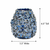 Bouquet De Fleurs Deep Blue Ceramic Vase – Small