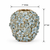 Bouquet De Fleurs Blue & Cream Ceramic Vase – Small