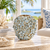 Bouquet De Fleurs Blue & Cream Ceramic Vase – Small