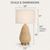 Golden Havana Seagrass Table Lamp – 24" L145N