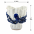 Handmade Thai Blue Octopus Ceramic Vase – 6" W x 6.5" H